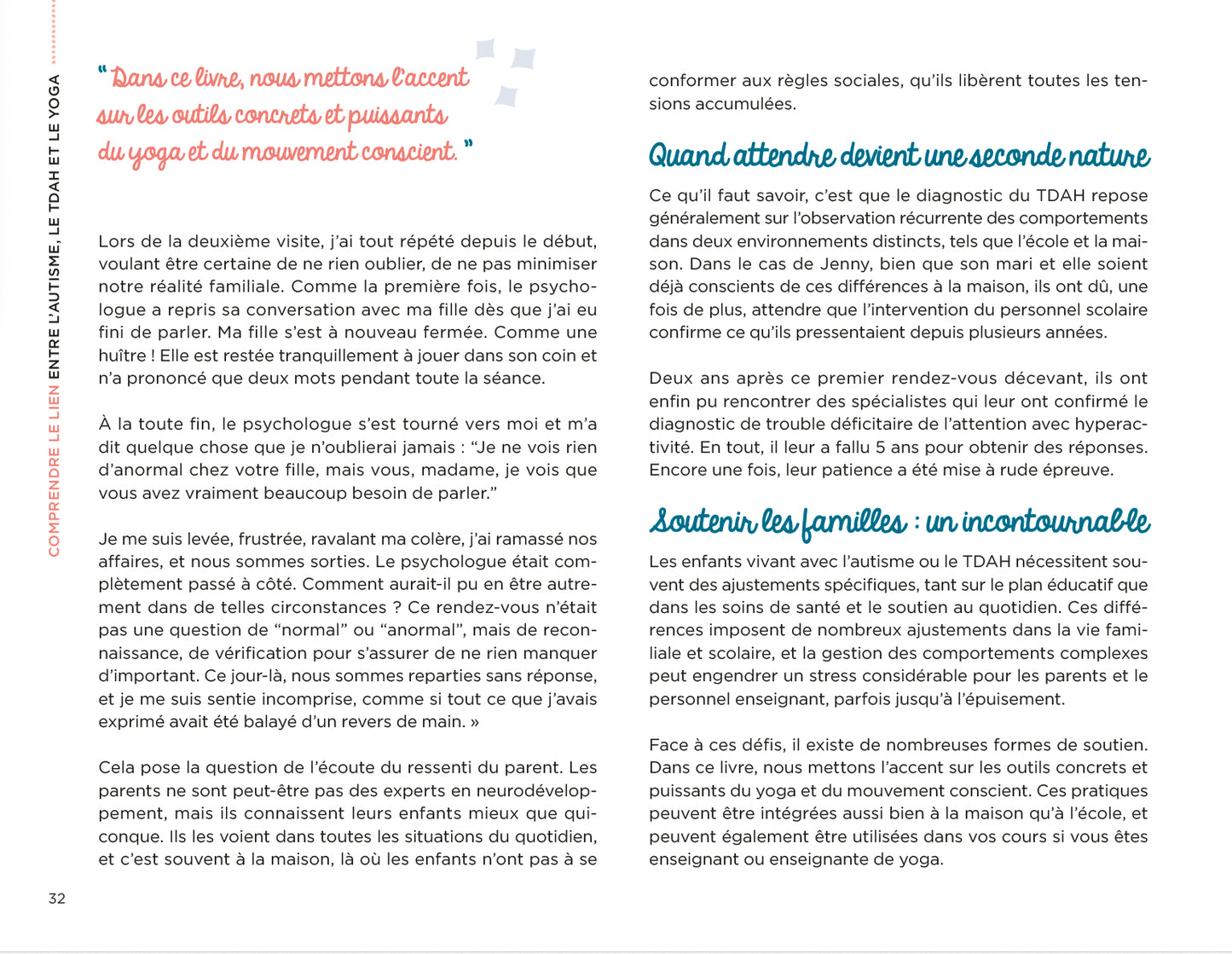 Livre Yoga, autisme et TDAH